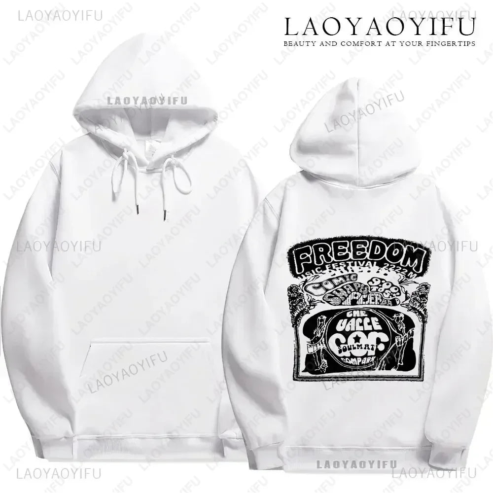 Fear Hoodies Double Sided Men's Women's Sweatshirt Unisex Long-sleeved Hoodie Size XS-3XL